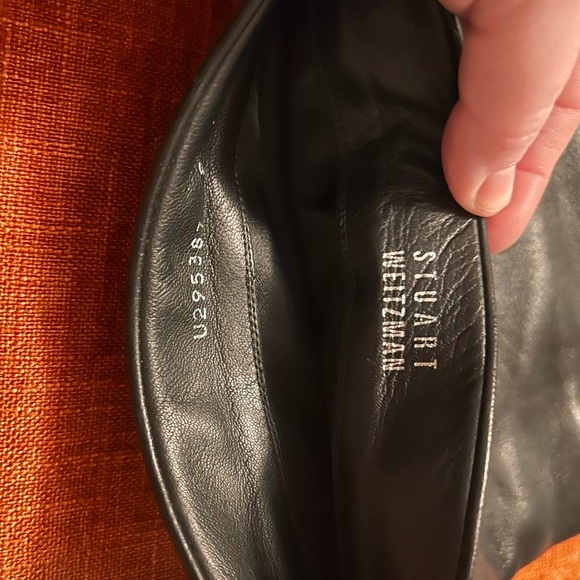 Stuart Weitzmen Black Leather Knee-High Boots size 9 M - Picture 11 of 15